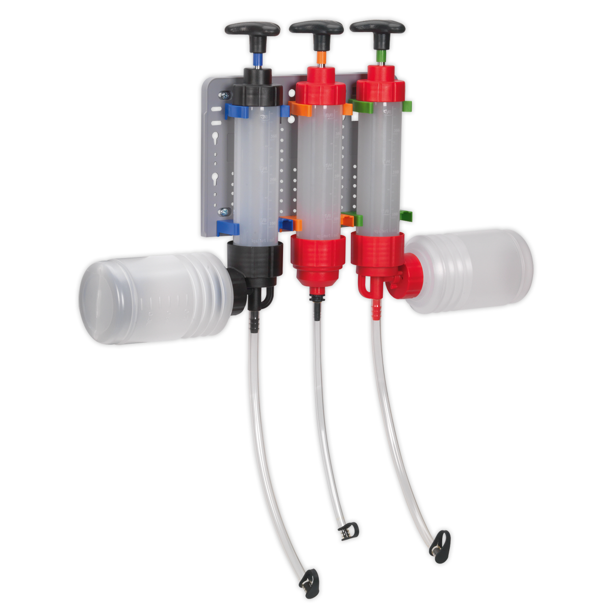 Sealey 3pc Fluid Transfer Syringe Set with Viton Seals for Oils and Fluids