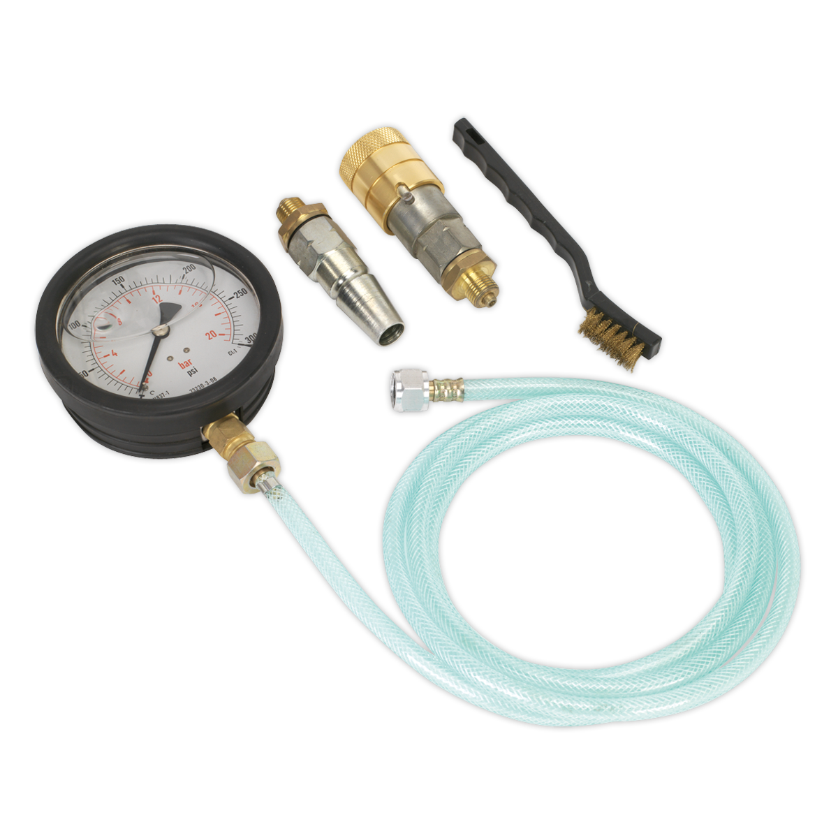 Sealey Air Brake Test Gauge VS932 - Commercial Vehicles - 3 Gauges, Hoses, Case