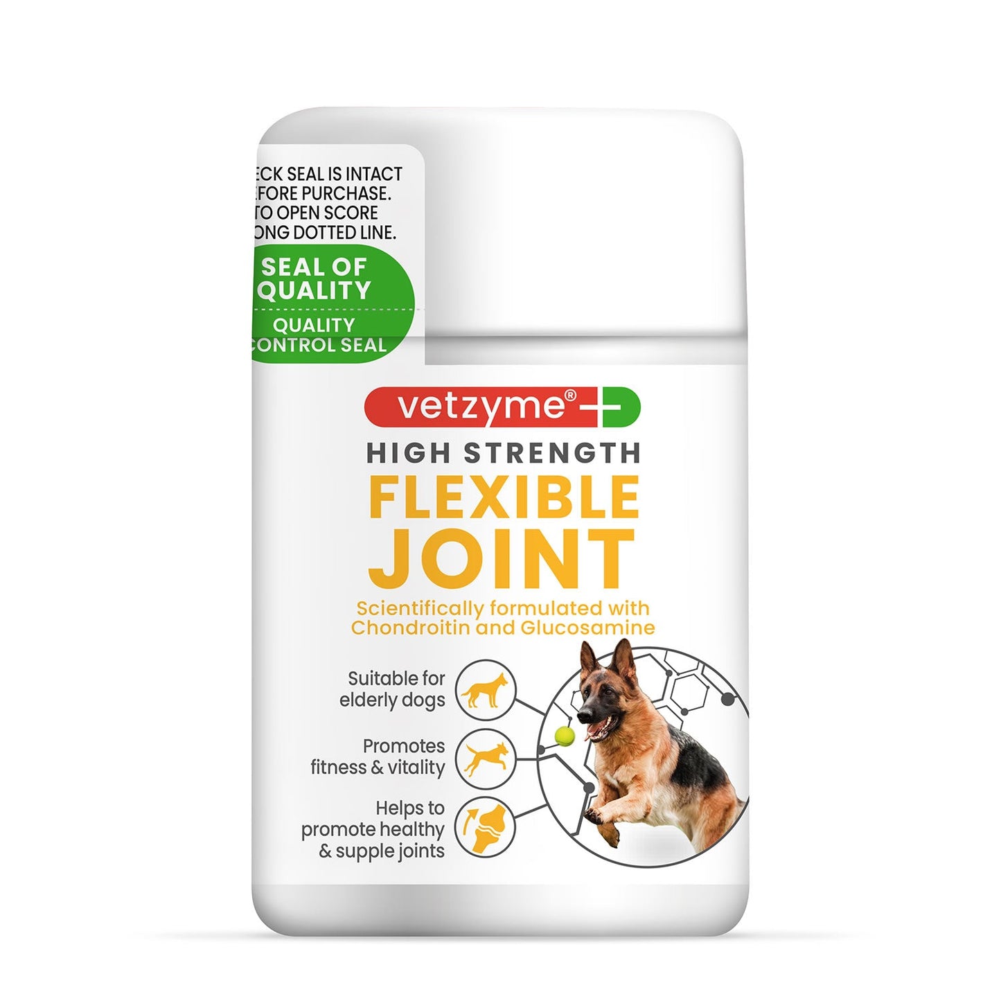 Vetzyme High Strength Flexible Joint For Dogs Tablets Health and Vitality