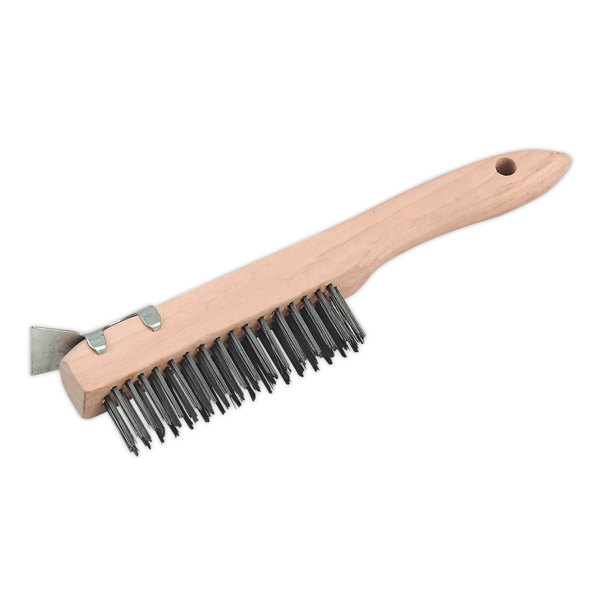 Sealey Wire Brush with Steel Fill and Scraper 260mm General Purpose WB03