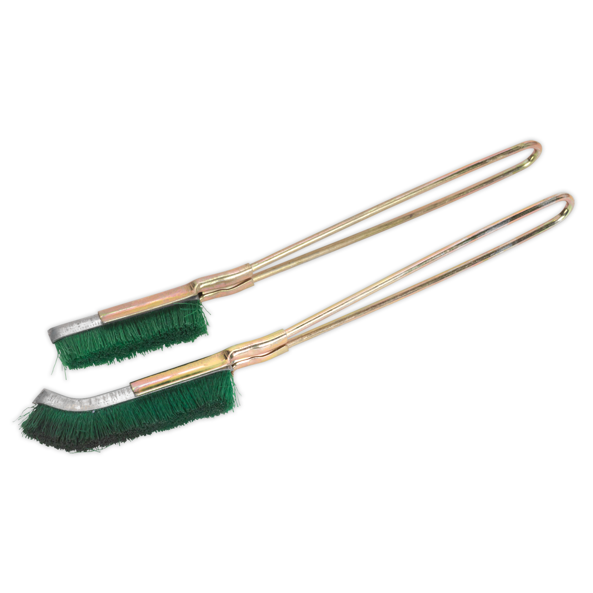 Sealey 2pc Nylon Brush Set with Stiff Fill for General Purpose Cleaning