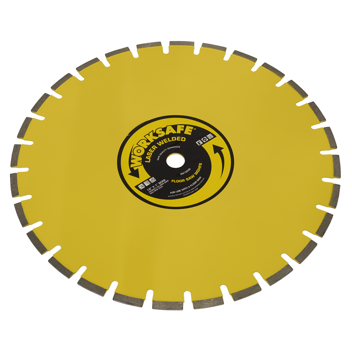 Sealey WDHFS450 Floor Saw Blade 450mm x 25mm for Hard Concrete Materials