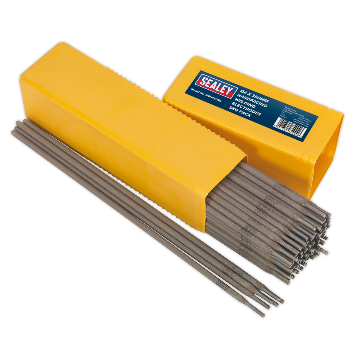 Sealey HV600 Hardfacing Welding Electrodes Ø4 x 350mm 5kg Pack - Wear Protect.