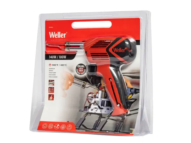 Weller Soldering Gun 100W/140W 240V Heavy-Duty with Fast Heat Up 480°C