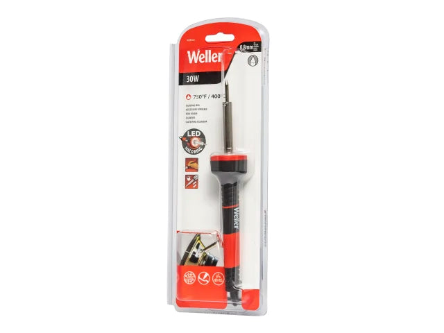 Weller 30W LED Halo Ring Soldering Iron 240V Ergonomic Grip 360° Illumination