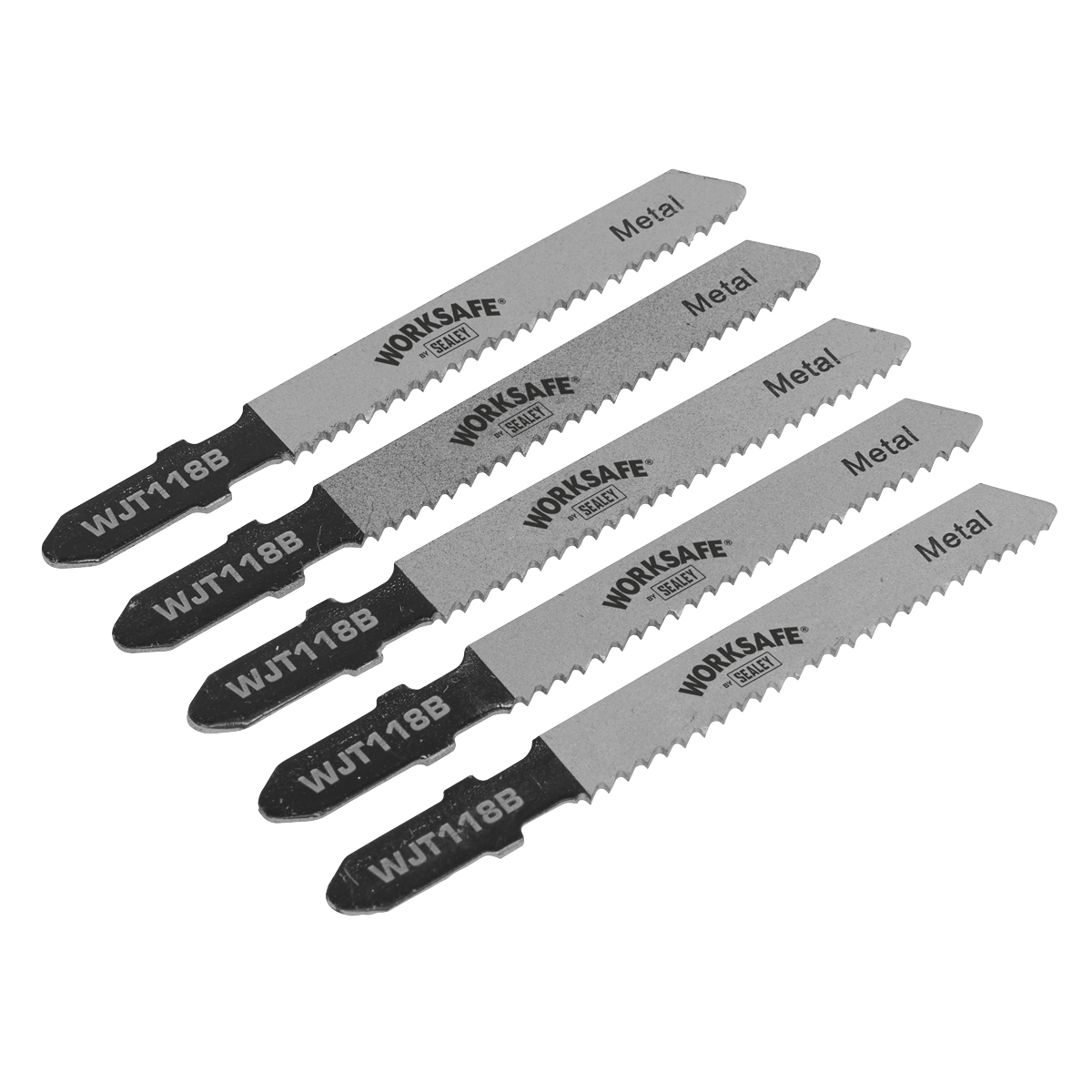 Sealey Jigsaw Blades 55mm 12tpi HSS for Metal Cutting Pack of 5 WJT118B