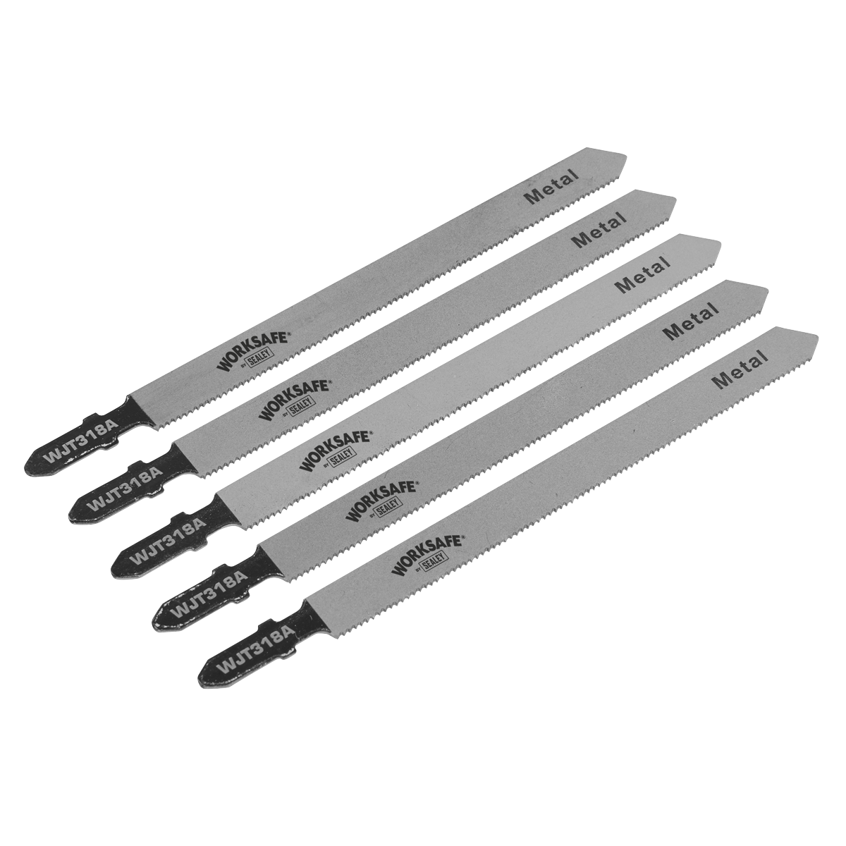 Sealey Jigsaw Blades Bi-Metal 105mm 21tpi Pack of 5 for Metal Cutting