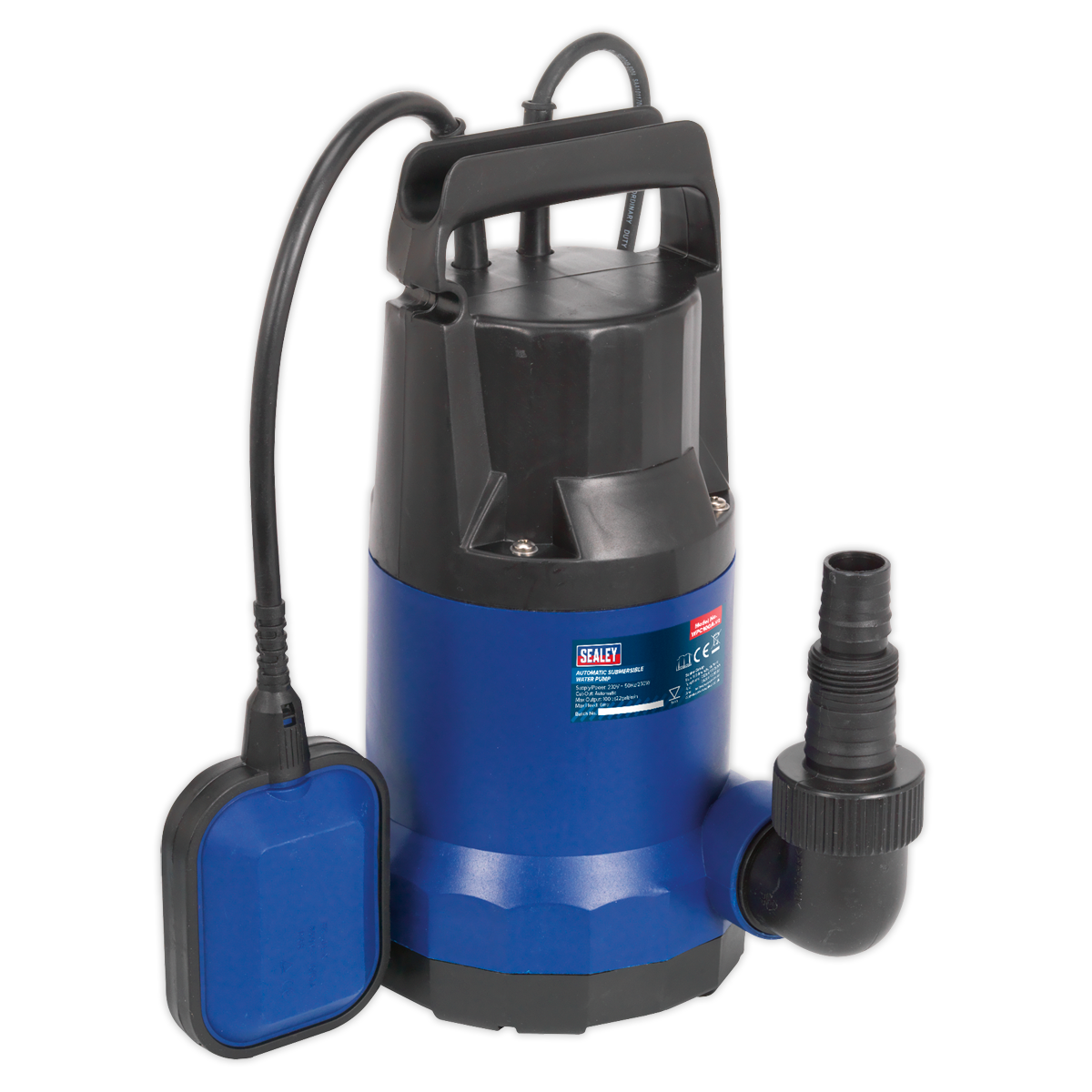 Sealey WPC100A Submersible Water Pump 100L/min Automatic 230V Clean Water