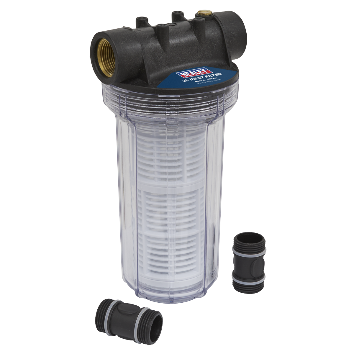 Sealey 2L Inlet Filter for Surface Mounting Pumps with Easy Clean Element