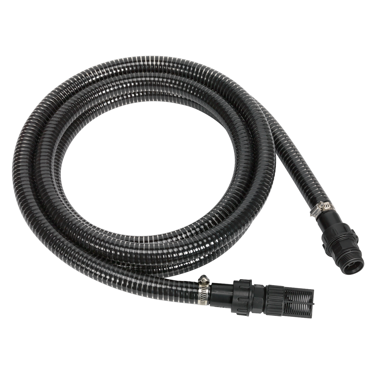Sealey 4m Solid Wall Suction Hose Ø25mm for Water Pumps Inlets/Outlets