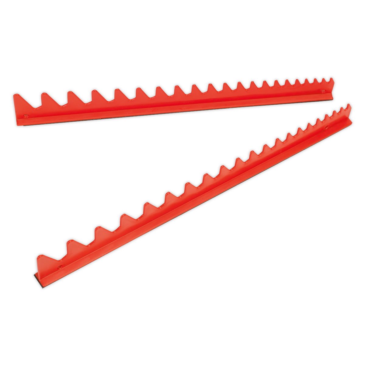 Sealey Magnetic Sharks Teeth Spanner Rack 2pc 385mm 425mm Organiser WR02