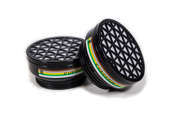 Beeswift ABEKP3 P3 Filter for Organic and Inorganic Gases - Black Pair