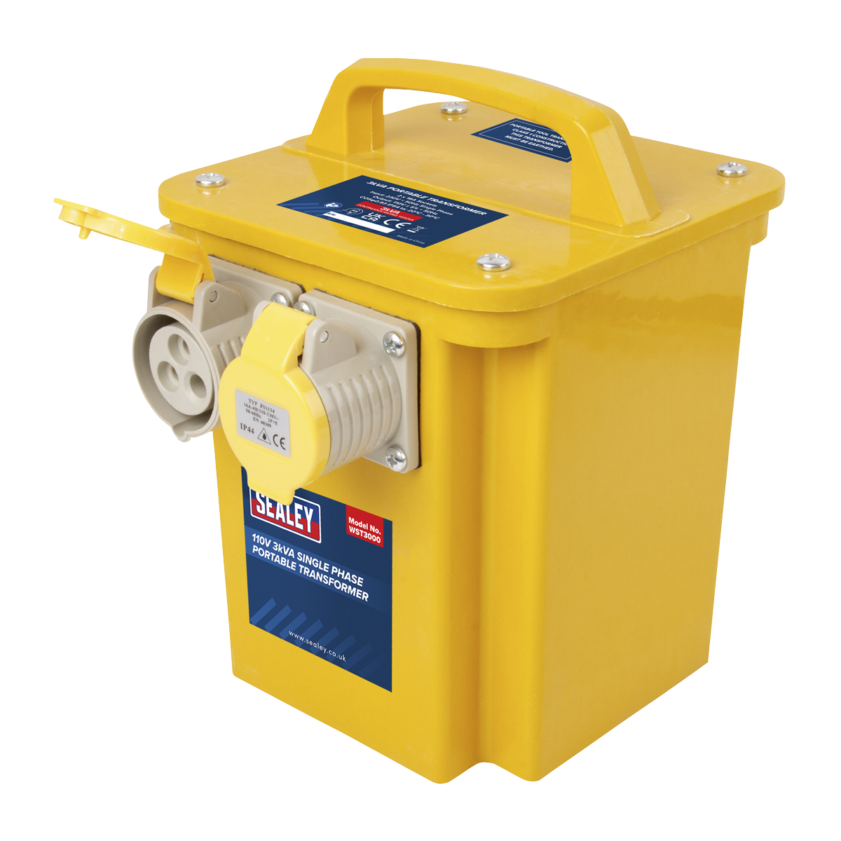 Sealey 3000VA Portable Transformer 110V with Overload Protection & Sockets