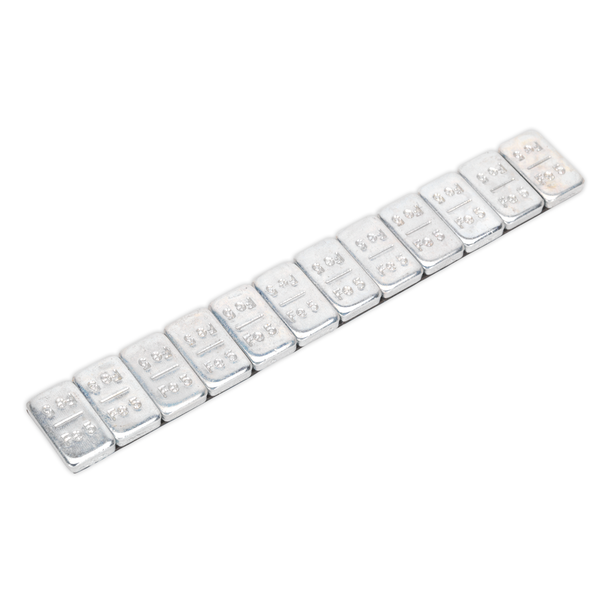 Sealey 5g Adhesive Wheel Weights Zinc Plated Steel Strip Pack of 100 WWSA5