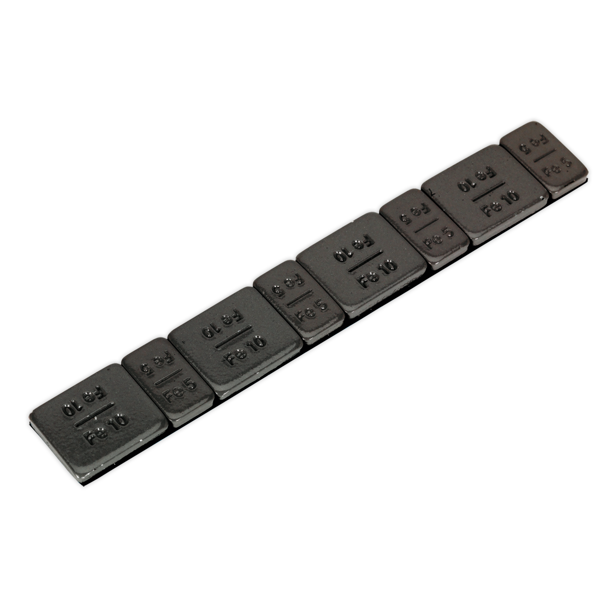 Sealey Adhesive Wheel Weights 5g & 10g Zinc Plated Steel Pack of 50
