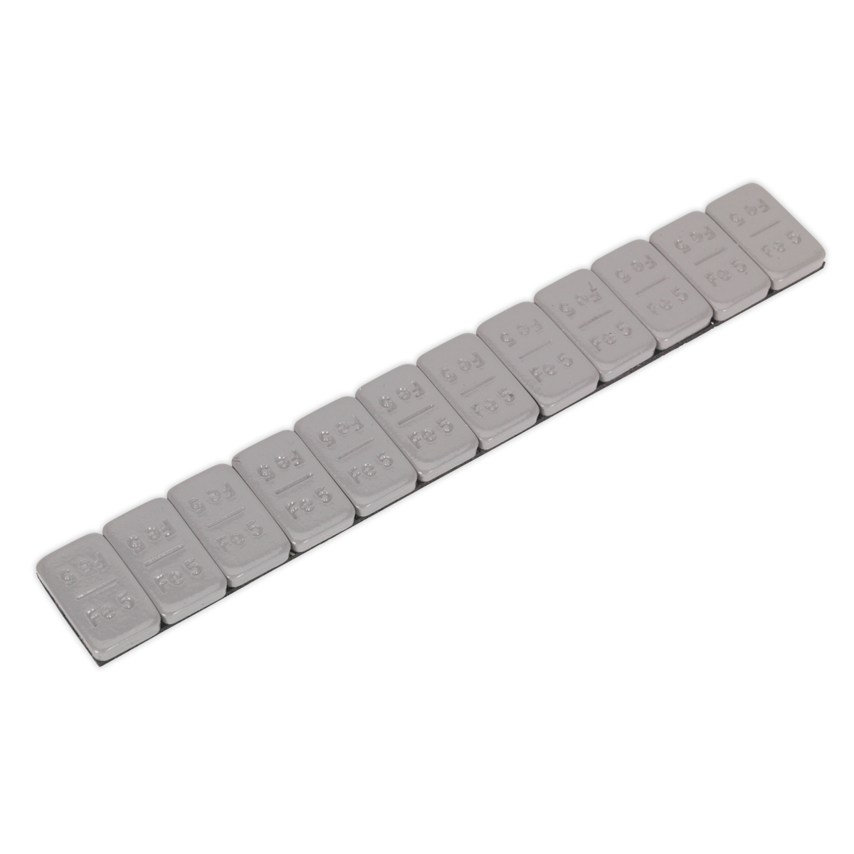 Sealey 5g Adhesive Wheel Weights Zinc Plated Steel Plastic Coated Pack of 100