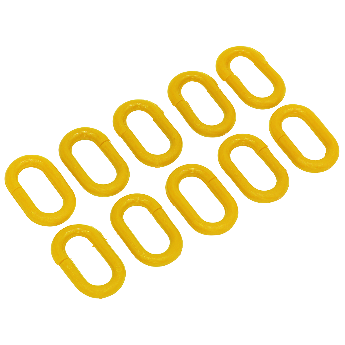 Sealey YCC10 Plastic Chain Connectors Pack of 10 for 6mm Chains Yellow