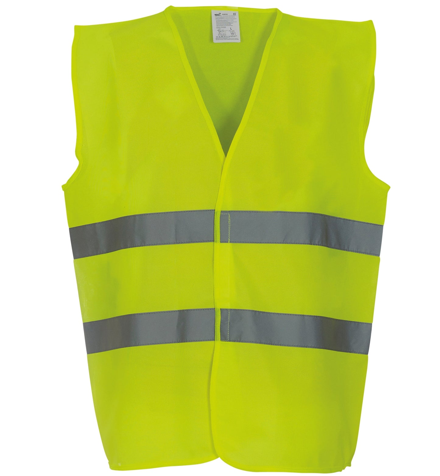 Yoko Hi-Vis 2-Band Waistcoat EN ISO20471 Class 2 Reflective Safety Vest