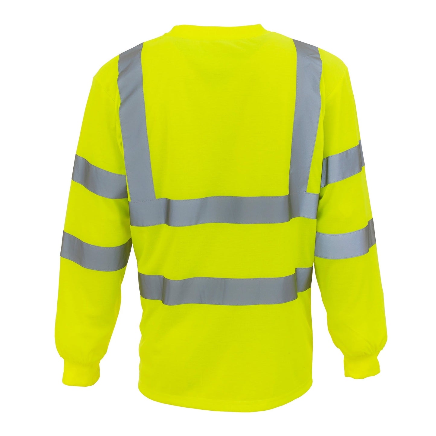 Yoko Hi-Vis Class 3 Long Sleeve T-Shirt Orange Reflective Safety Workwear