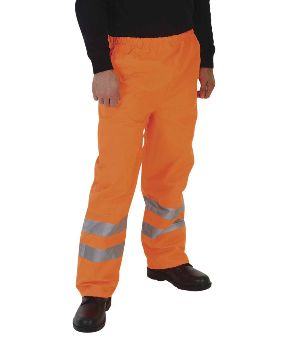 Yoko Hi-Vis Waterproof Overtrousers EN ISO20471 Reflective Adjustable
