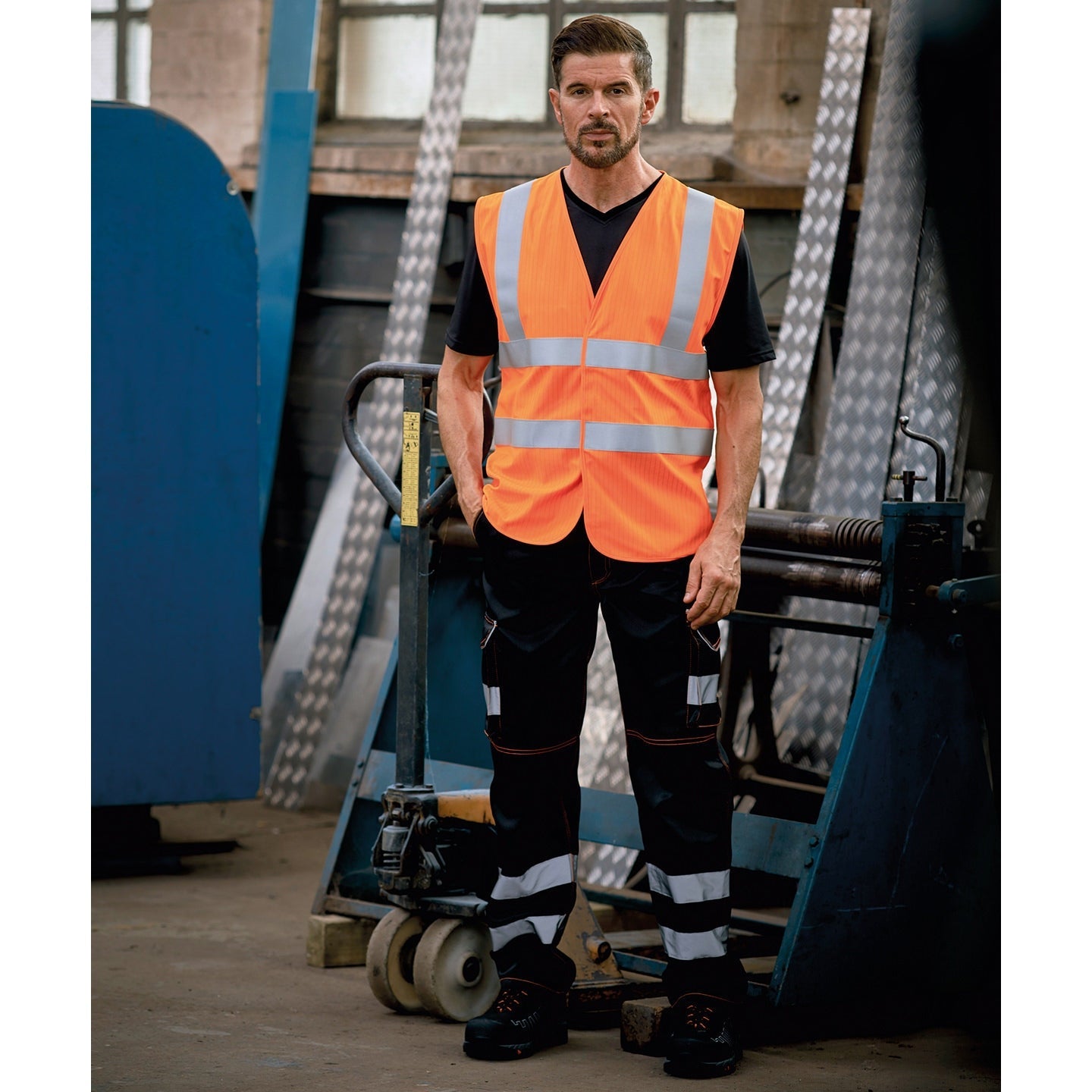 Yoko Hi-Vis Flame-Retardant Anti-Static Waistcoat EN ISO20471 Class 2