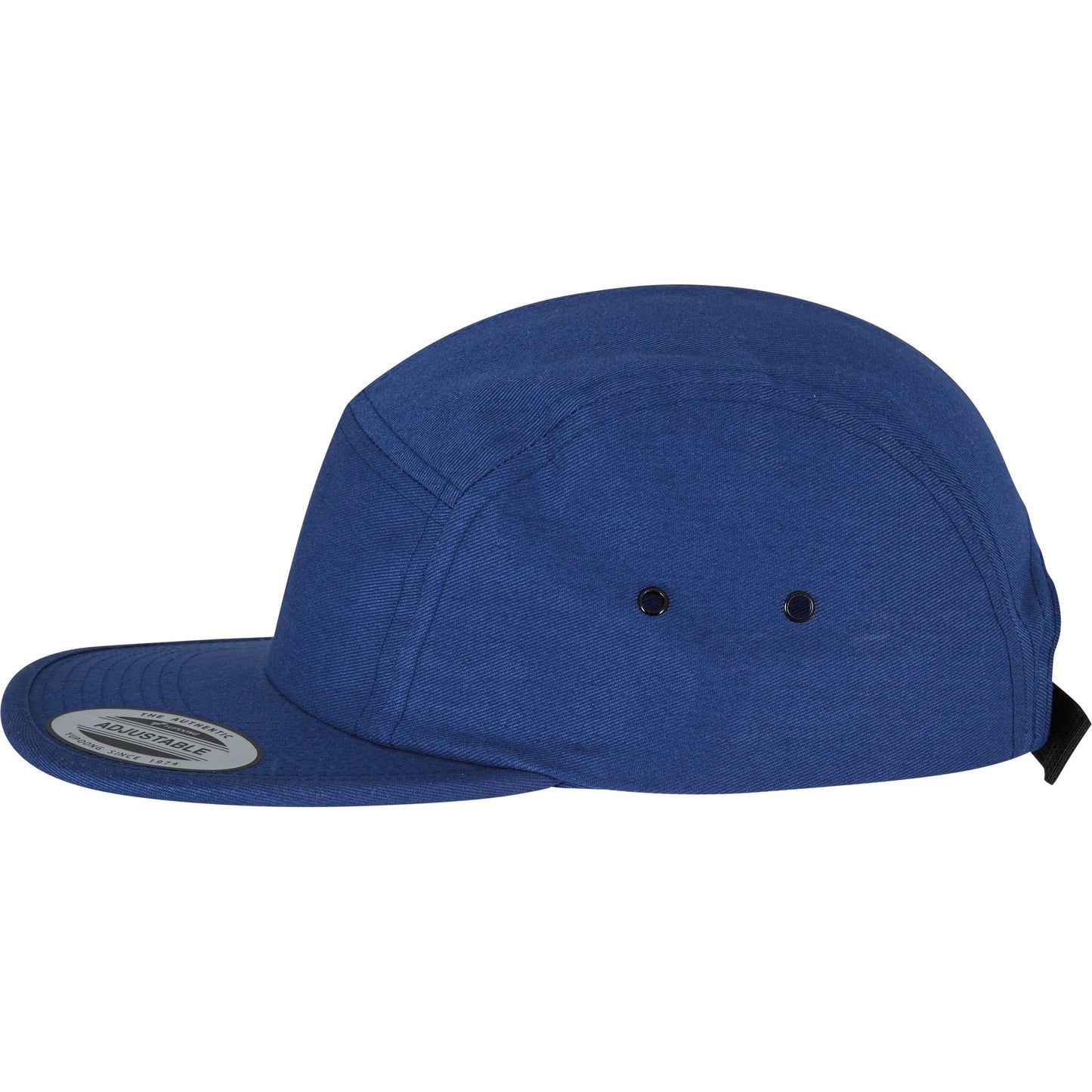 Flexfit Yupoong Classic 5-Panel Jockey Cap Adjustable Cotton Black Clip Closure