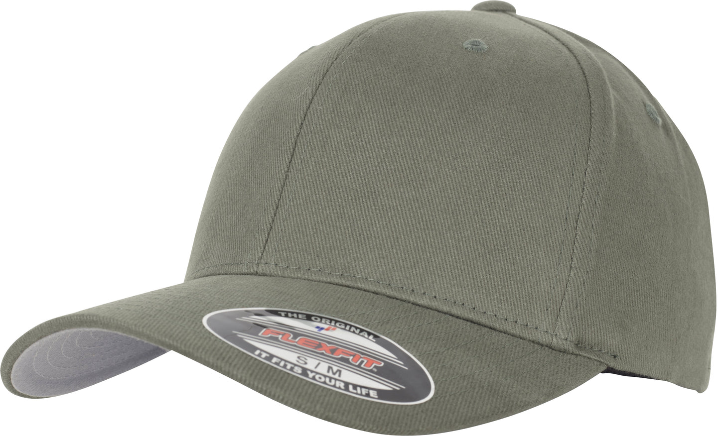 Flexfit By Yupoong Brushed Twill Cap 6377 Sporty Shape Silver Undervisor