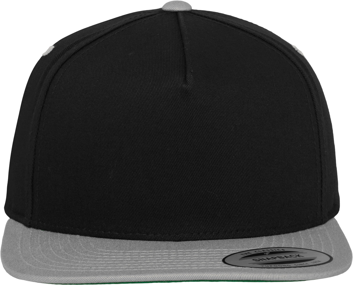Flexfit Yupoong Classic 5-Panel Snapback Hat Green Undervisor Screenprint Ready