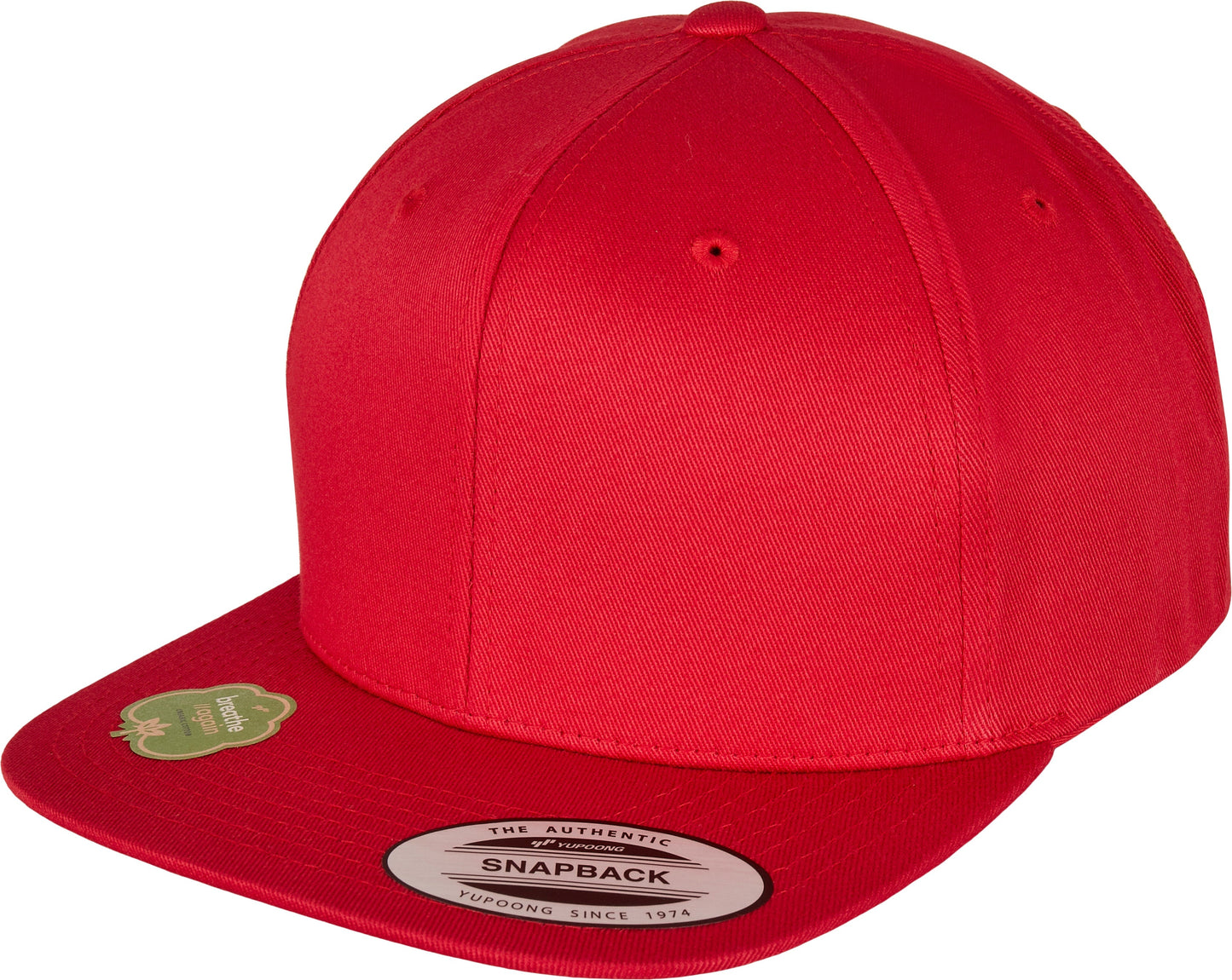 Flexfit Yupoong Organic Cotton Snapback Cap Adjustable Flat Visor 6089Oc