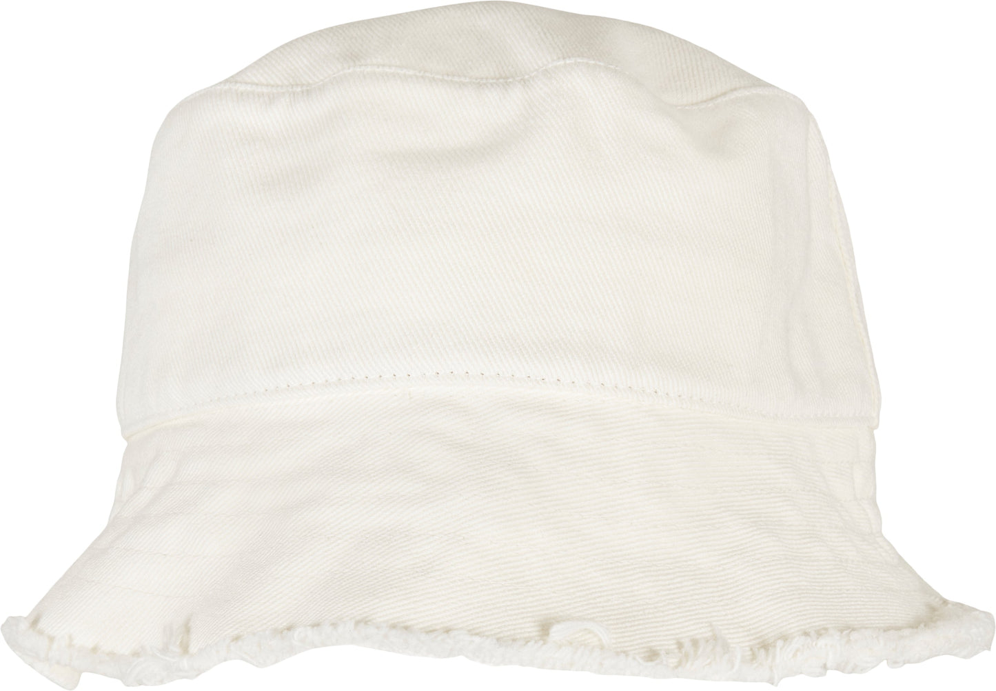 Flexfit Yupoong Open Edge Bucket Hat Frayed Brim One Size Cotton Casual