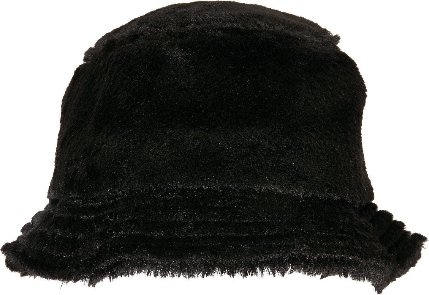 Flexfit Yupoong Faux Fur Bucket Hat Warm Comfortable One Size Winter Accessory