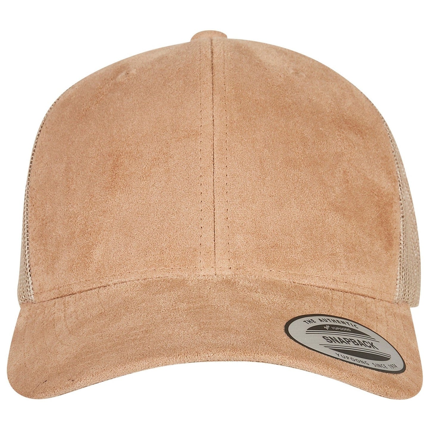Flexfit Yupoong Imitation Suede Leather Trucker Cap Snapback Mesh Back 6606Su