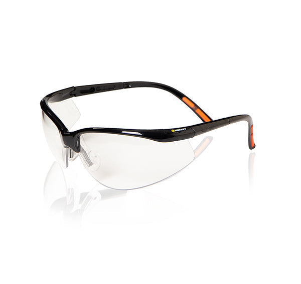 Beeswift High Performance Clear Safety Spectacles with Adjustable Arms