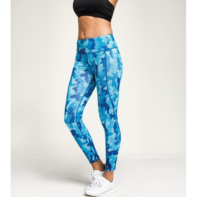 TriDri Women's Performance Hexoflage Leggings Full-Length Camo Print