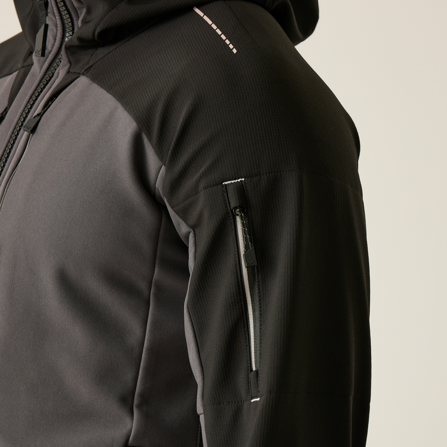 Regatta Professional Men's 4Tex Stretch Softshell Jacket Waterproof Grey Black