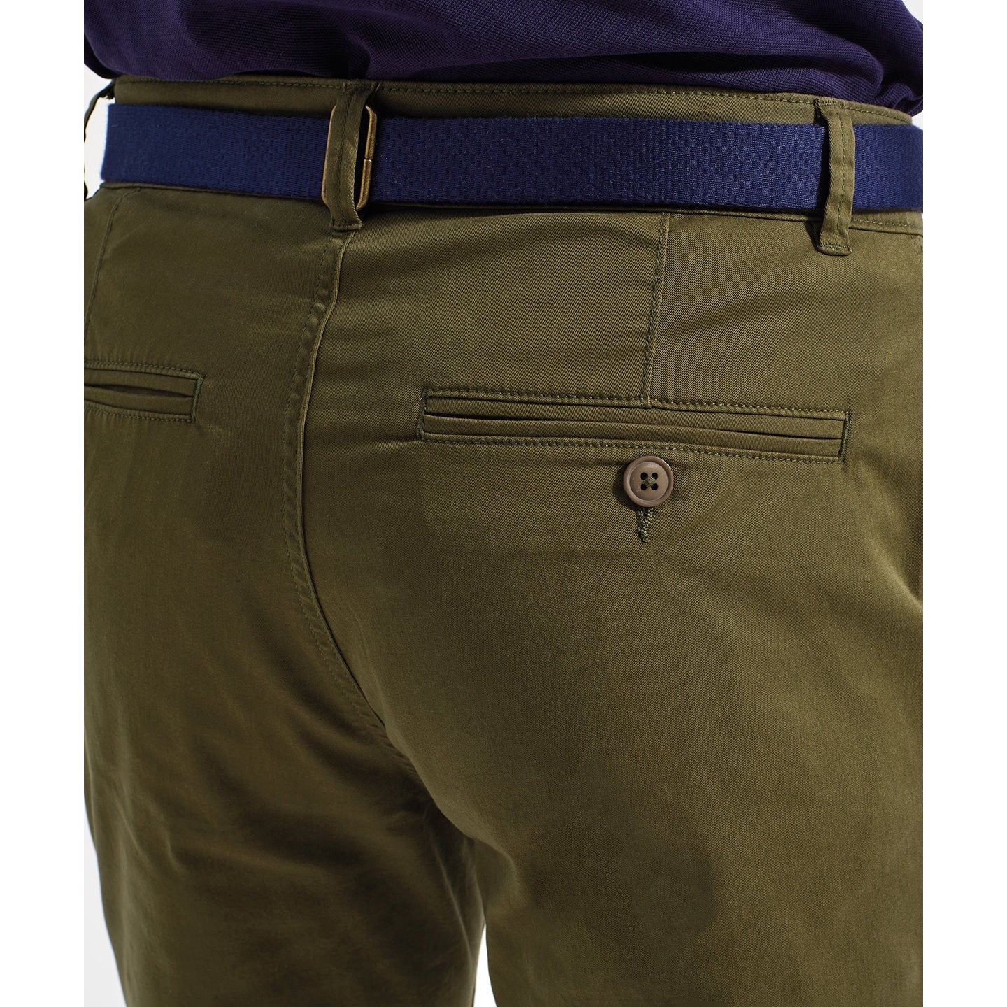 Asquith & Fox Men's Lightweight Chino Shorts with Belt Loops and Pockets