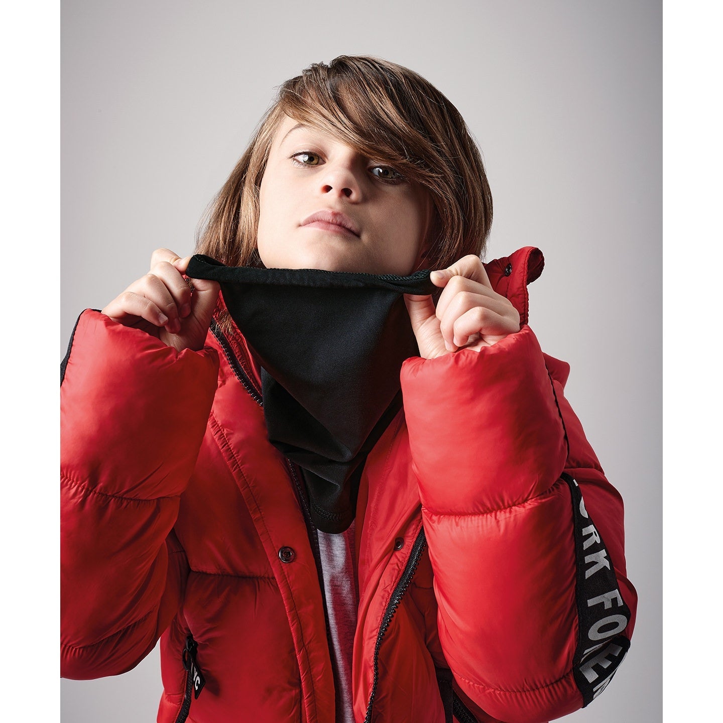 Beechfield Junior Softshell Neck Warmer Windproof Lightweight Quick-Drying