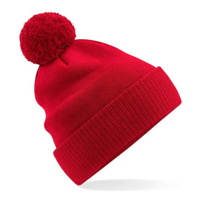 Beechfield Organic Cotton Snowstar Beanie Double-Layered with Pom Pom