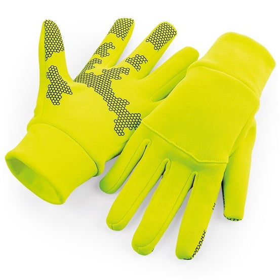 Beechfield Softshell Sports Tech Gloves Windproof Touchscreen Lightweight