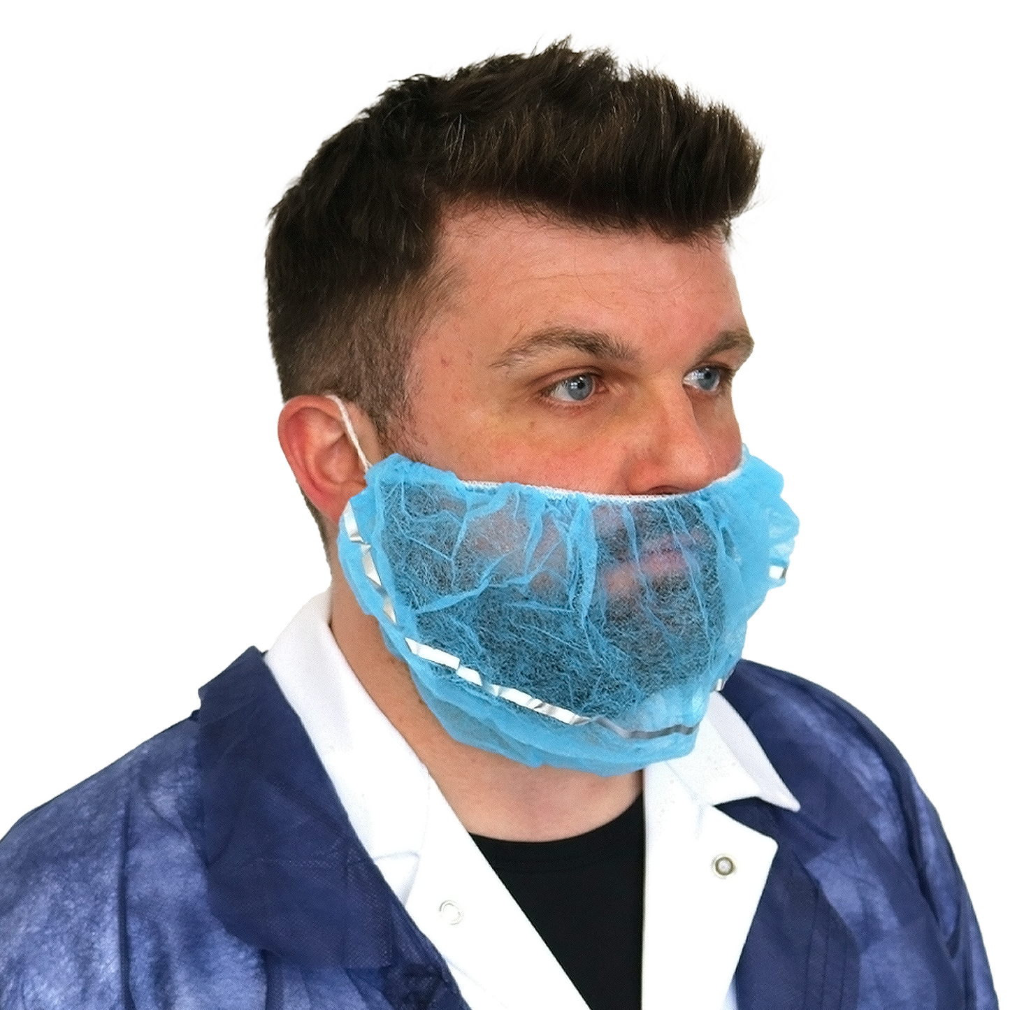 Supertouch Detectable Beard Mask Non-Woven Disposable Hygiene Food Safety 100pcs