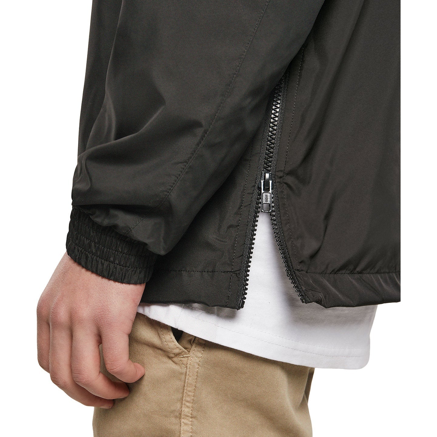Build Your Brand Lightweight Pullover Jacket with Hood and Pockets S-5XL