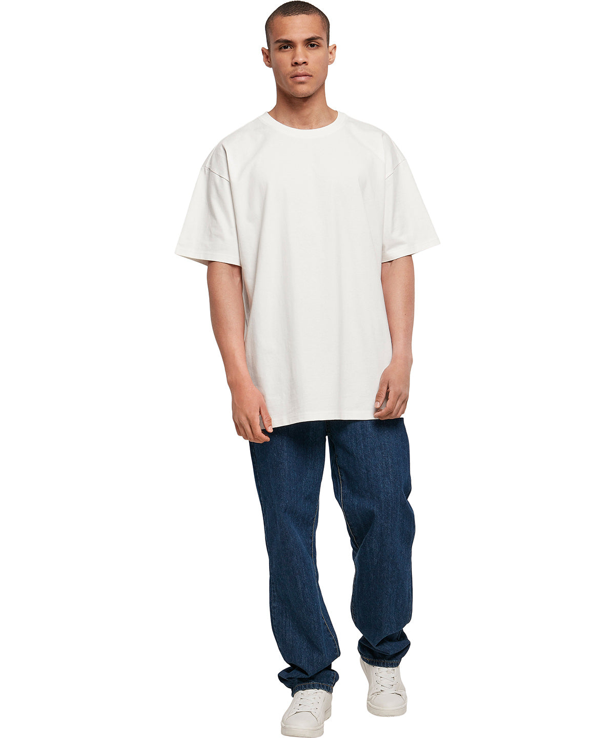 Build Your Brand Heavy Oversized Tee 100% Cotton Crew Neck Casual Fit