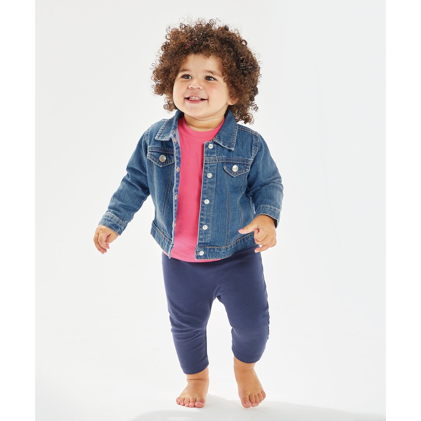 Babybugz Organic Cotton Baby Denim Jacket with Pocket Flaps and Poppers