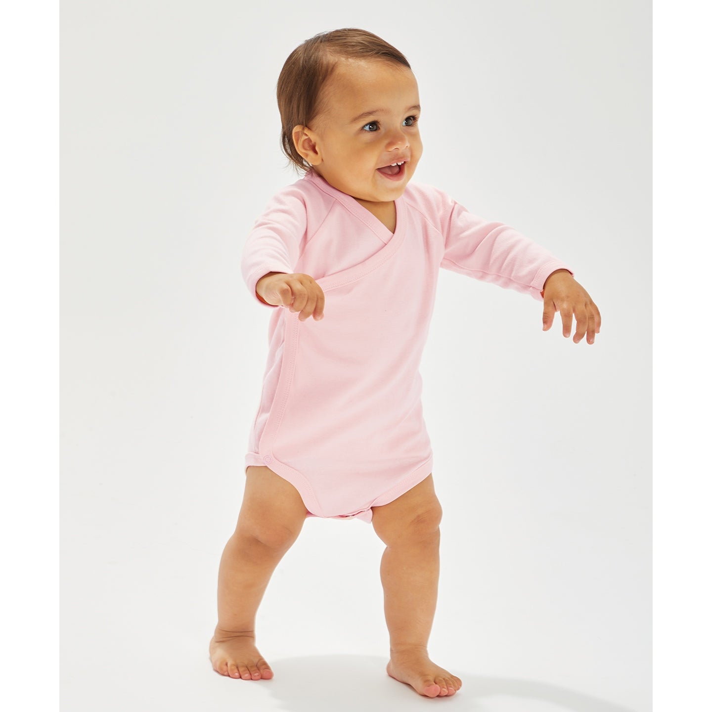 Babybugz Organic Cotton Long Sleeve Kimono Bodysuit for Babies and Toddlers