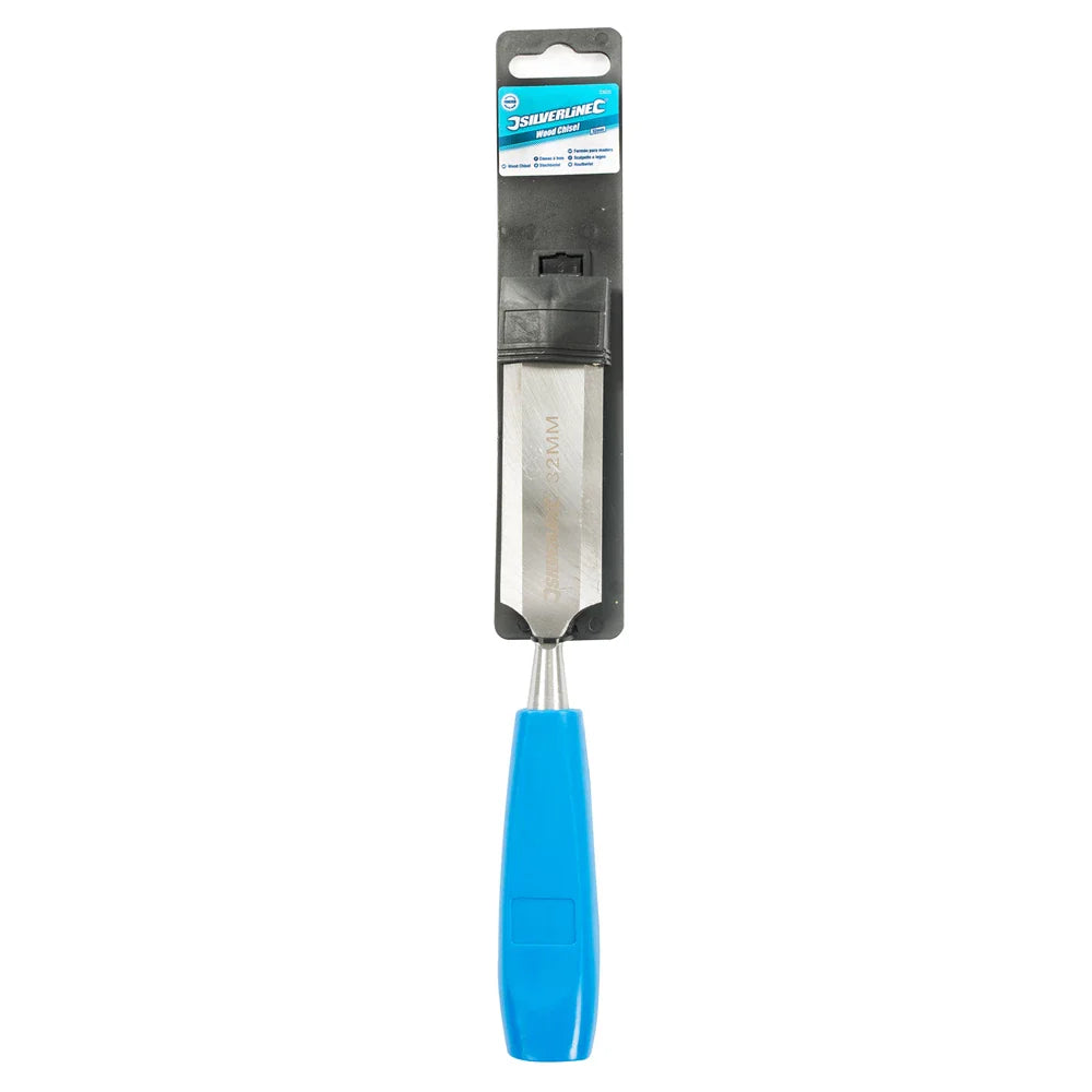 Silverline 32mm Wood Chisel Hardened Steel Blade with Protective Cover