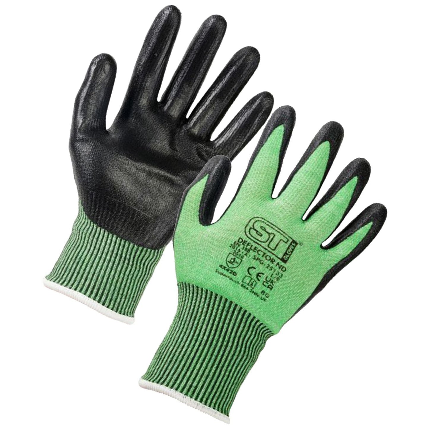 Supertouch Deflector ND Cut-Level D Nitrile Foam Gloves HPPE Steel Liner