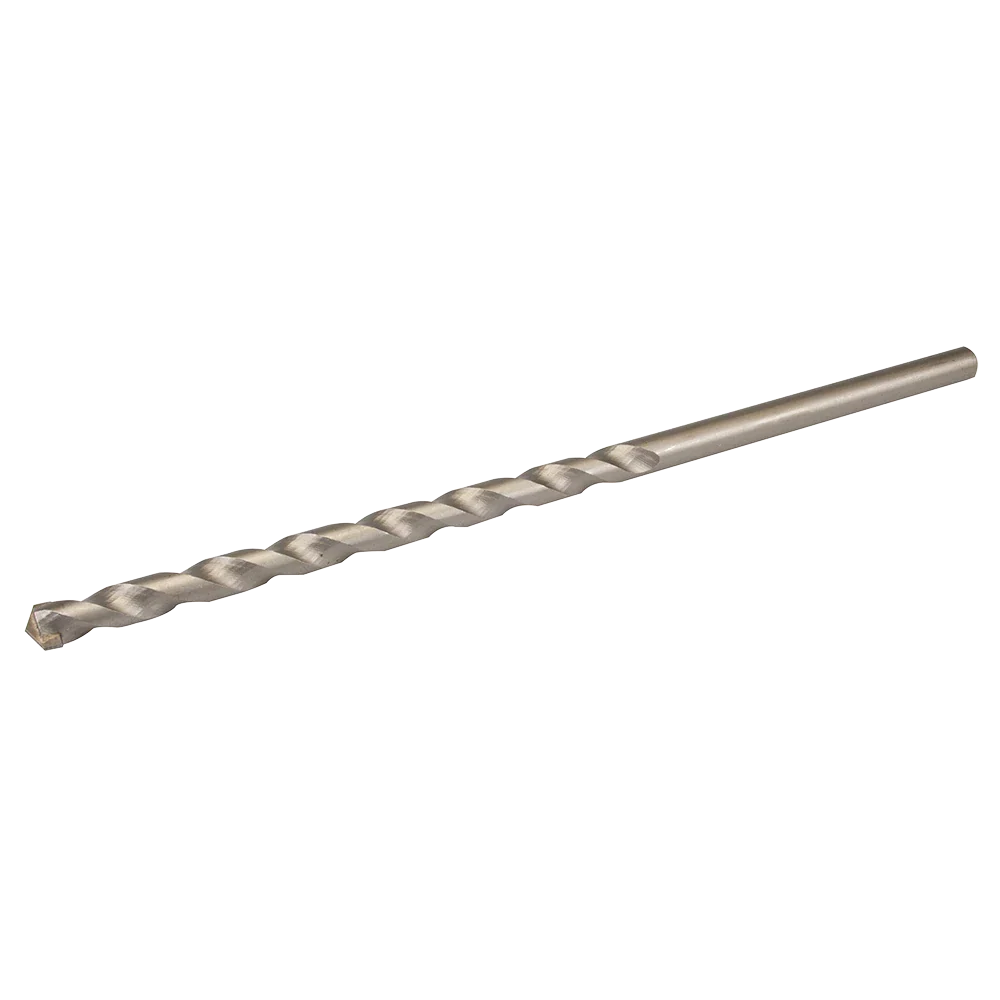 Silverline Long Masonry Drill Bit 10mm Copper-Brazed Tungsten Carbide Tip