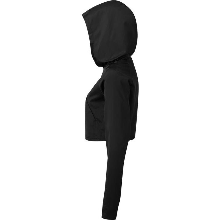 Women's TriDri Cropped Jacket Lightweight Hooded with Kangaroo Pocket