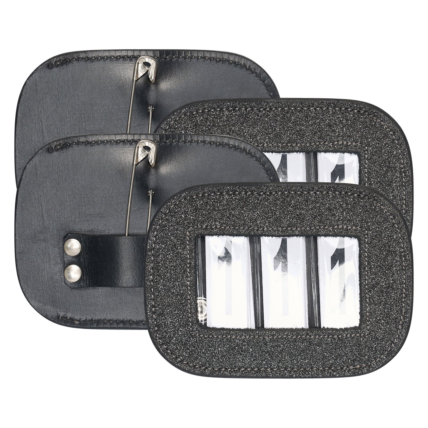 Imperial Riding Square Glitter Competition Number - Pack of 2 #colour_gun-metal