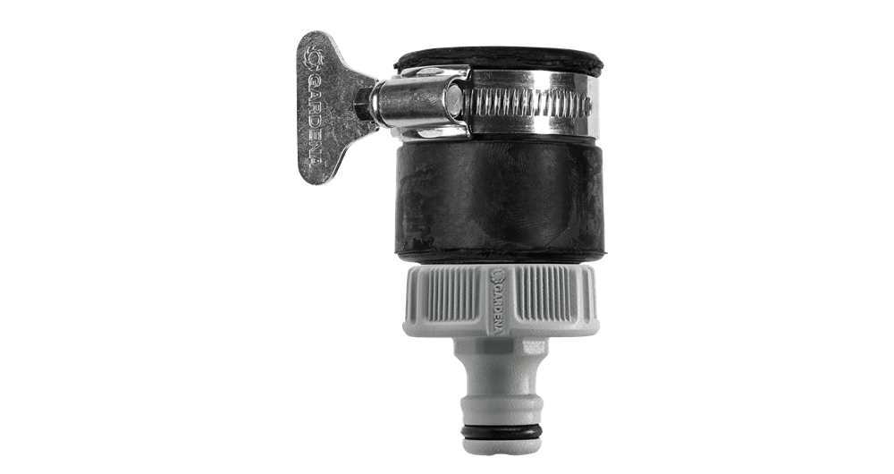 Gardena Round Tap Connector Tool-Free Corrosion-Resistant Easy Fit UK Tap